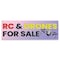 Signmission RC & Drones For Sale Banner Concession Stand Food Truck Single Sided B-72-30142 - alternate 1